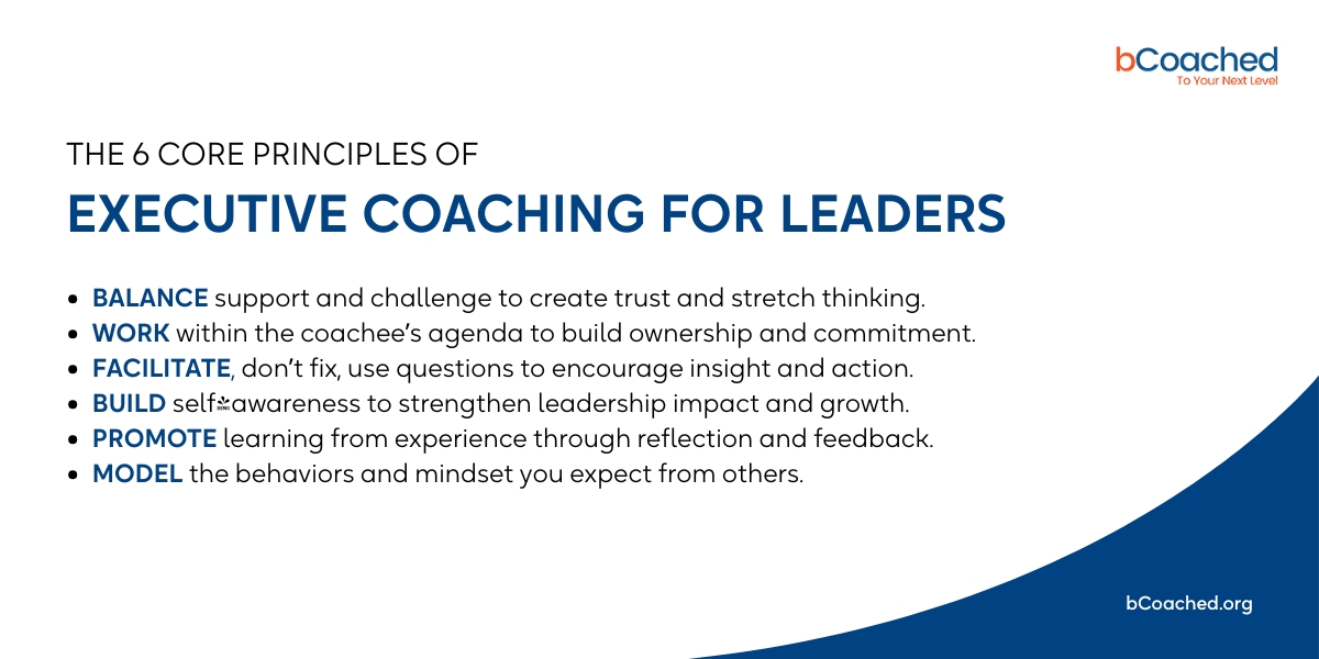 Executive Coaching Principles for Leaders | bCoached